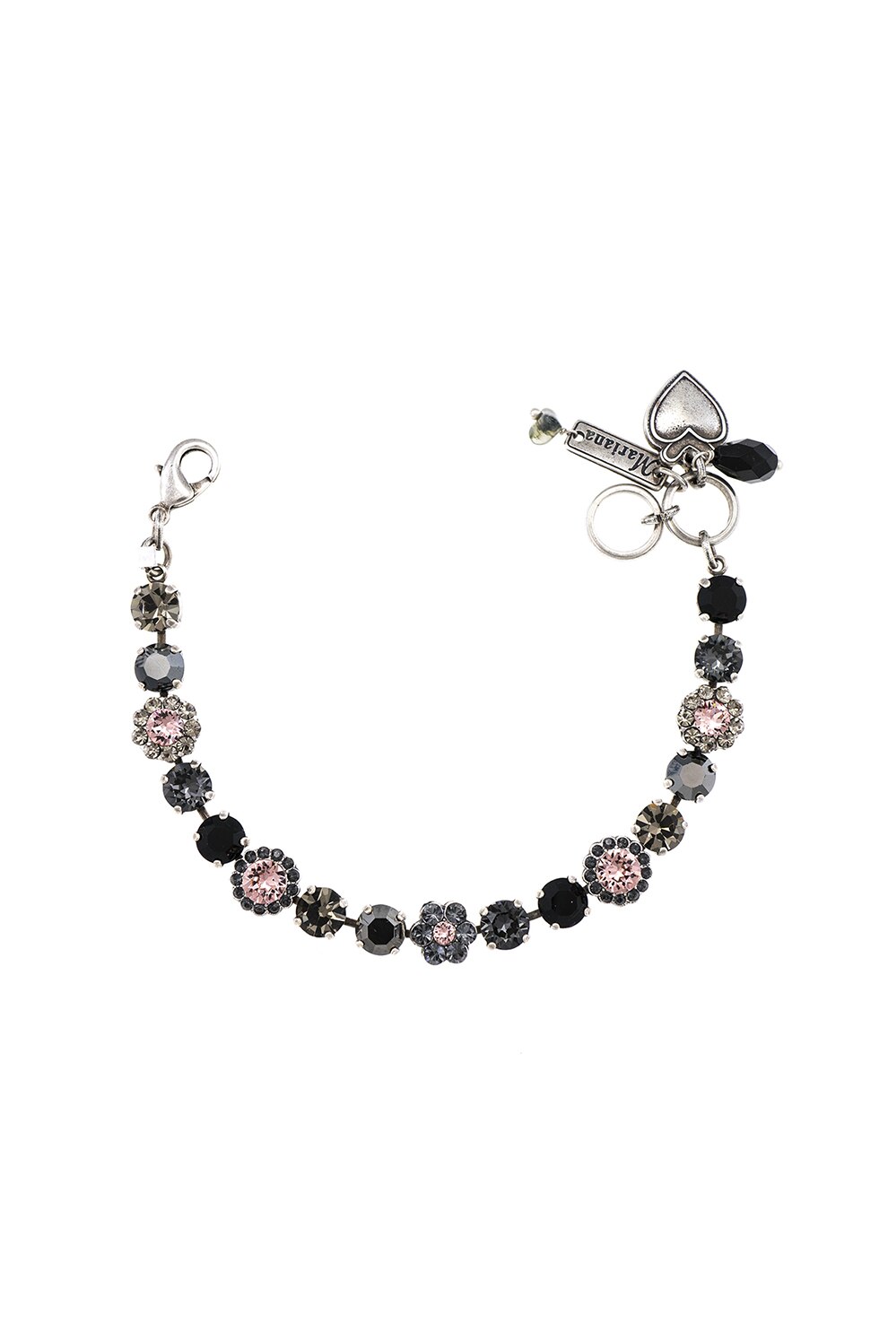 Roxannes - Mariana Jewellery, Bratara placata cu argint veritabil 925 si decorata cu cristale, Multicolora