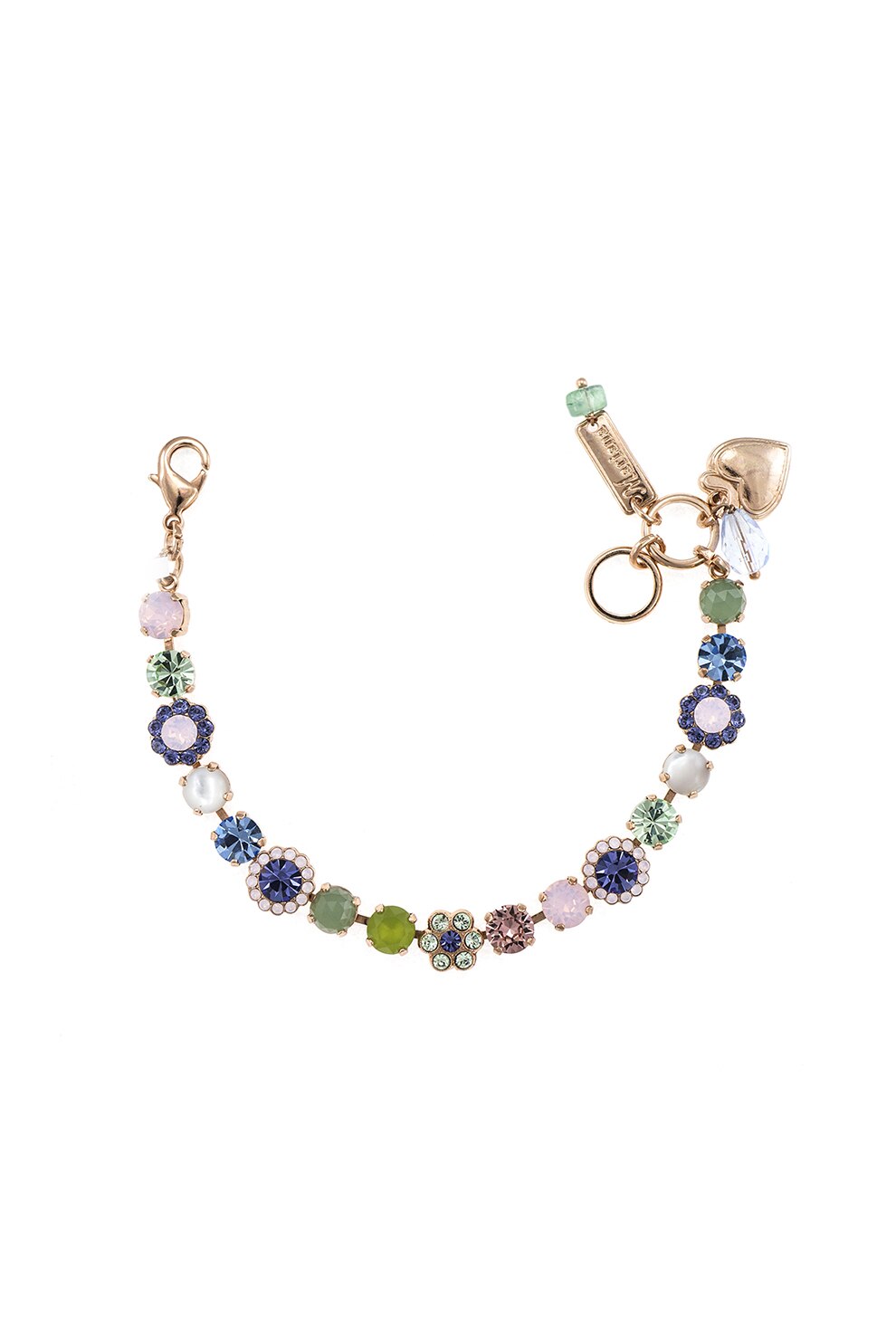 Roxannes - Mariana Jewellery, Bratara placata cu aur rose de 24K, decorata cu , Multicolora