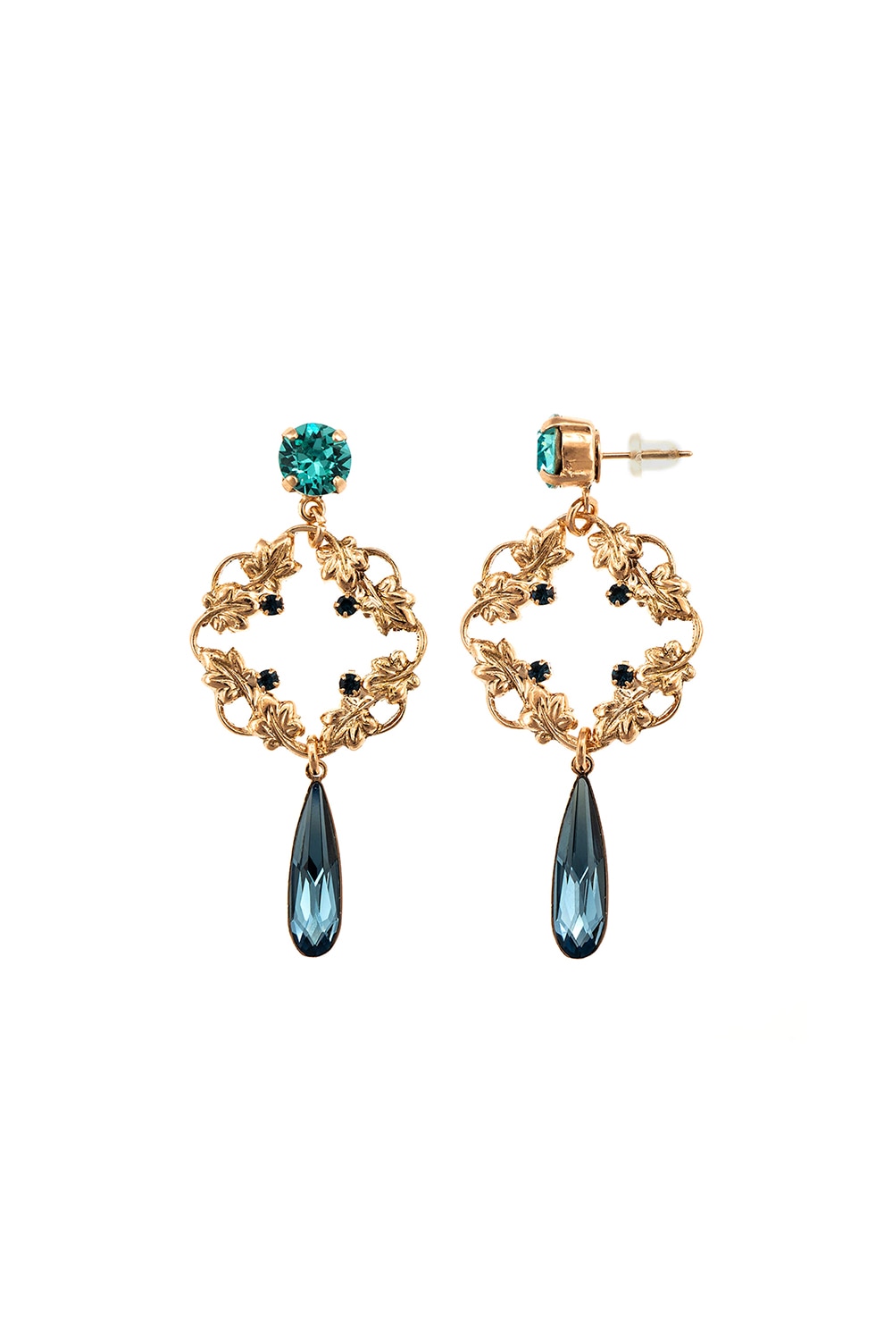 Roxannes - Mariana Jewellery, Cercei rotunzi placati cu aur de 24K cu , Auriu