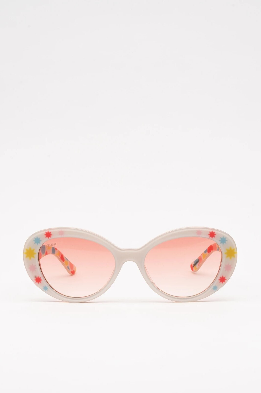 Ochelari de soare dama, Flamingo, Michela Picchi, Oval, Roz pal, Degrade, Acetat