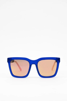 Ochelari de soare dama, Flamingo, Martinez Klein, Dreptunghiular, Albastru, Oglinda, Acetat Ochelari de soare dama, Flamingo, Martinez Klein, Dreptunghiular, Albastru, Oglinda, Acetat