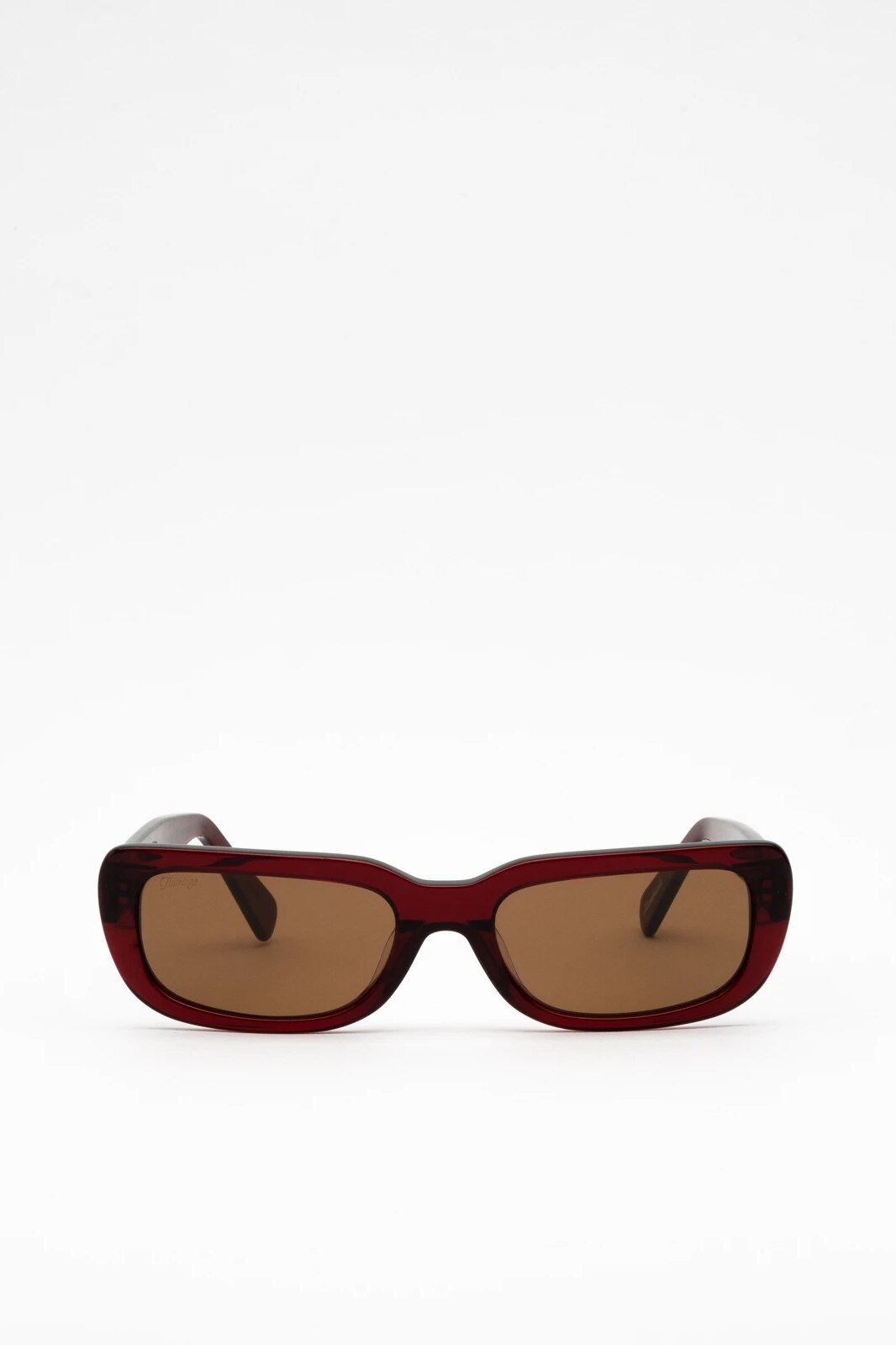 Ochelari de soare unisex, Flamingo, Dixon, Dreptunghiular, Visiniu, Culoare uniforma, Acetat