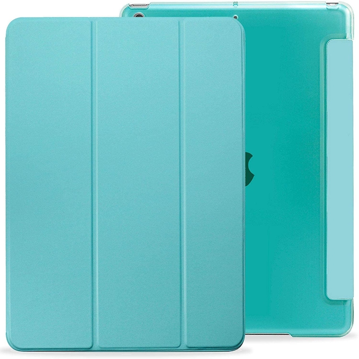 Husa KHOMO pentru iPad 7 2019, 10.2 inch, Dual See Through, Verde menta