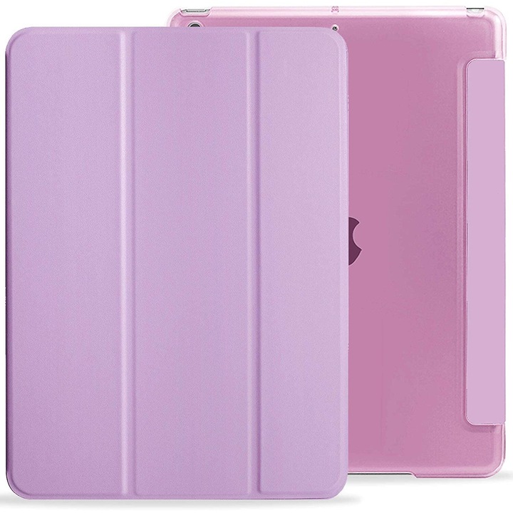 Husa KHOMO pentru iPad 7 2019, 10.2 inch, Dual See Through, Violet