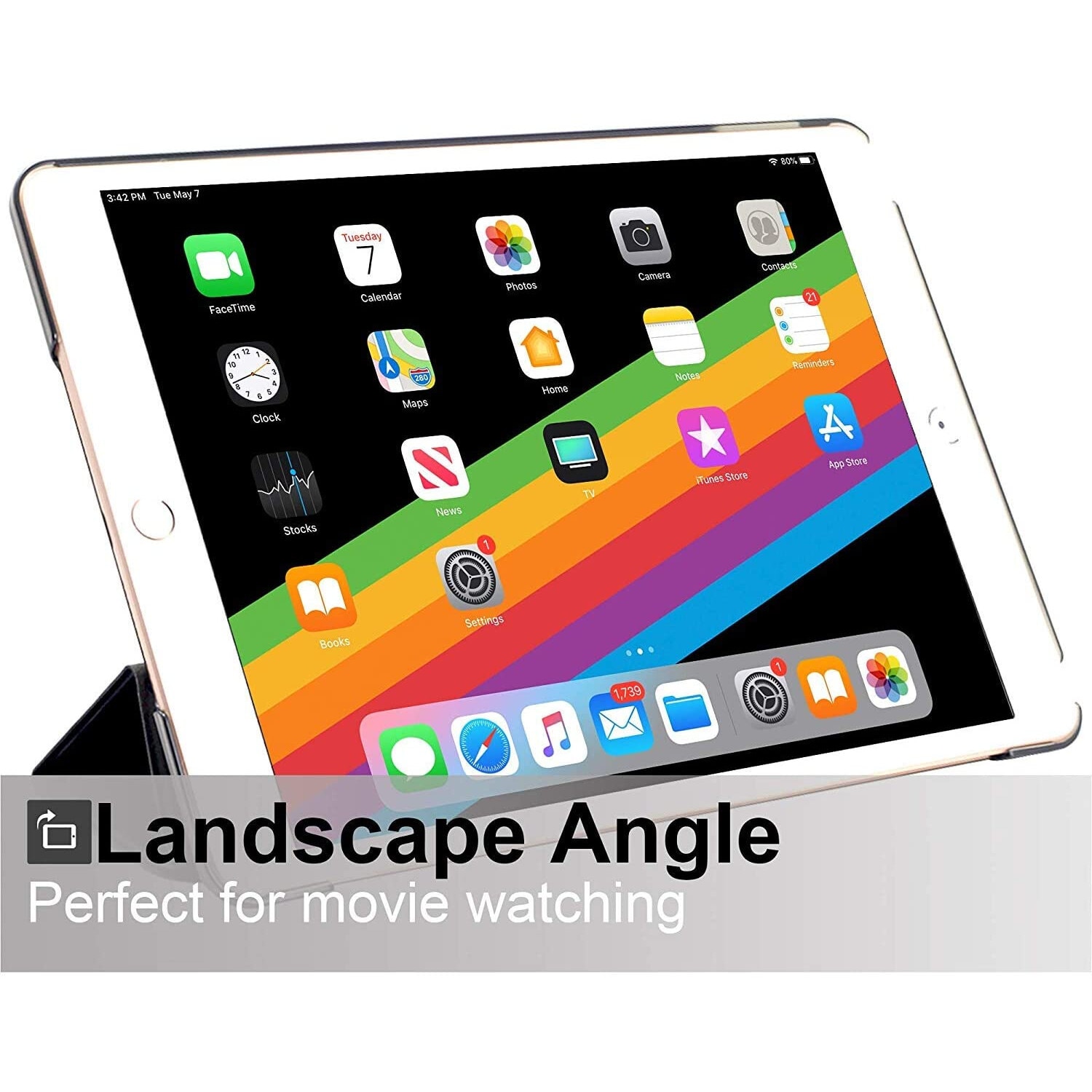 Husa KHOMO pentru iPad 7 2019, 10.2 inch, Dual See Through, Negru/Transparent