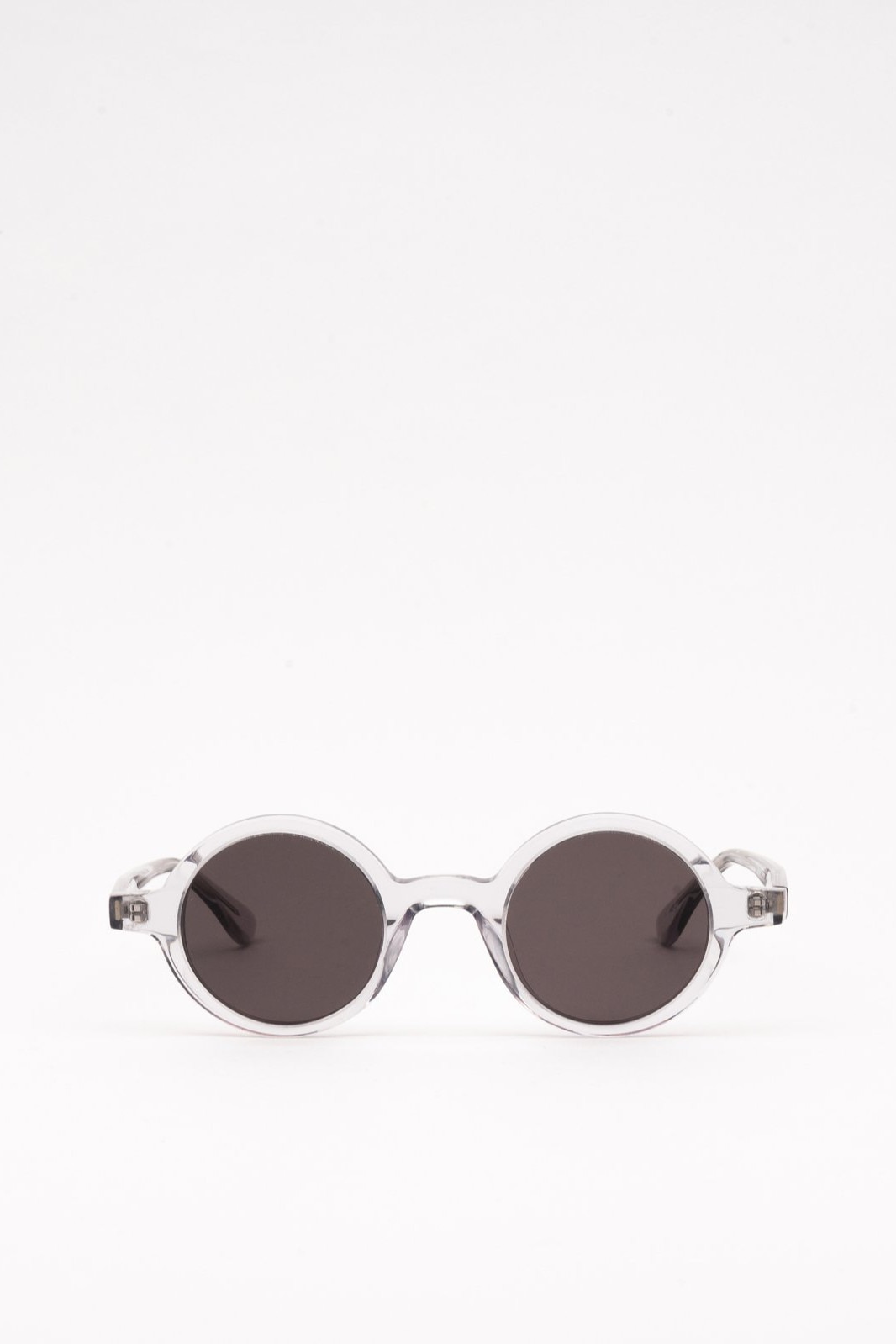 Ochelari de soare unisex, Flamingo, Downey, Rotund, Gri, Culoare uniforma, Acetat