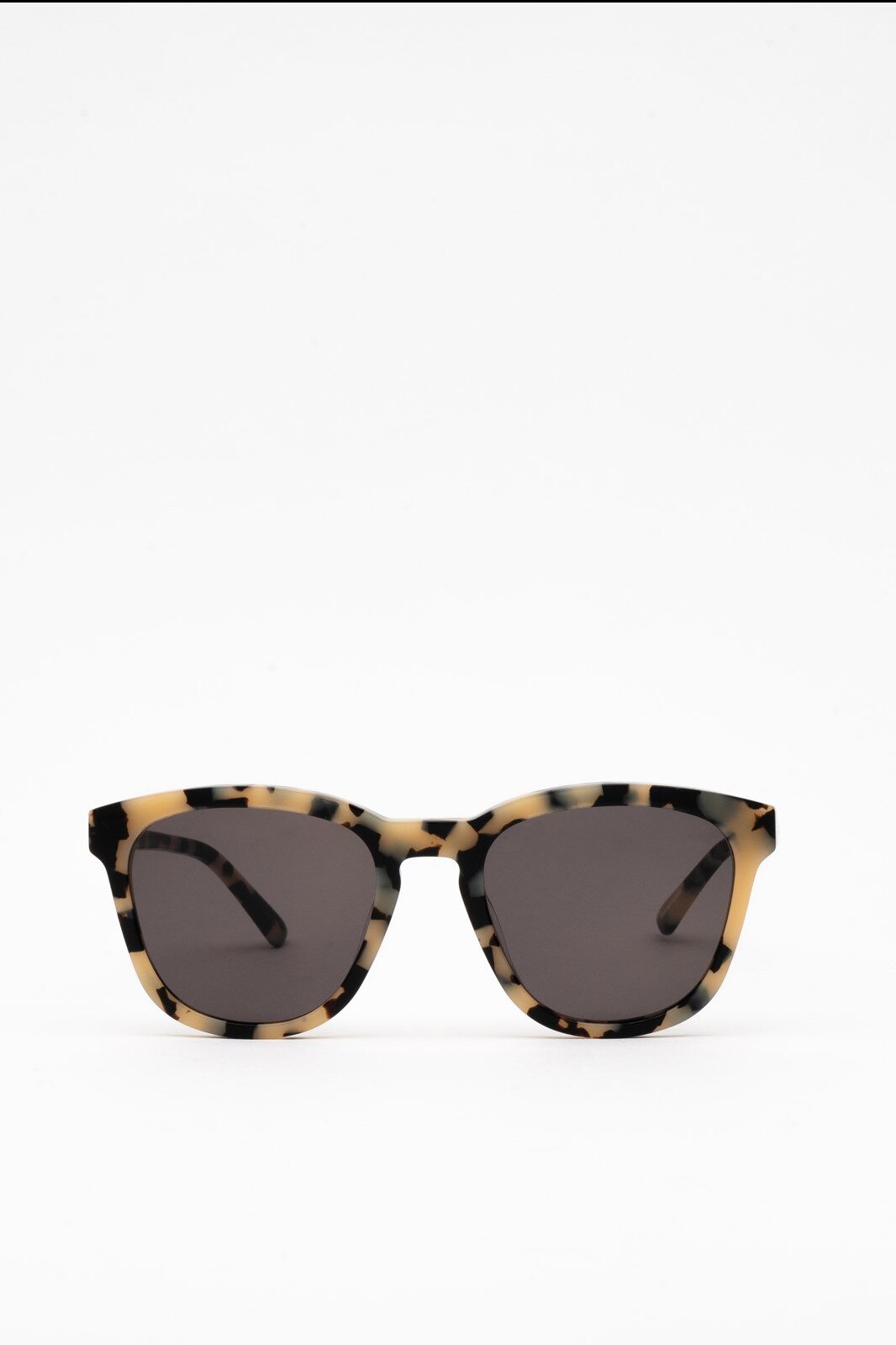 Ochelari de soare unisex, Flamingo, Fresno Moon, Pantos, Bej/Negru, Culoare uniforma, Acetat
