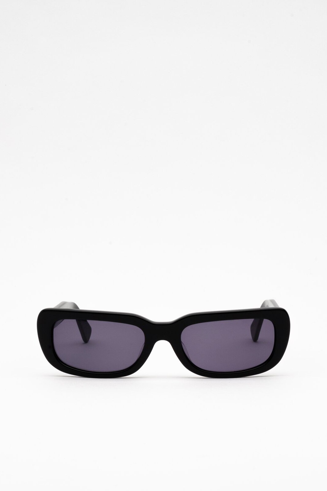 Ochelari de soare unisex, Flamingo, Dixon, Dreptunghiular, Negru, Culoare uniforma, Acetat