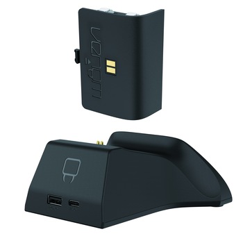 Set statie de incarcare si baterie reincarcabila, Venom, VS2880, Compatibilitate Xbox Seriile S / X, 850 mAh, Negru Set statie de incarcare si baterie reincarcabila, Venom, VS2880, Compatibilitate Xbox Seriile S / X, 850 mAh, Negru