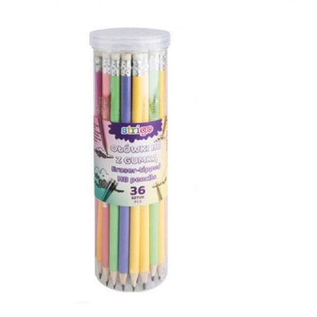 Set creioane Strigo HB Pastel 36 bucati