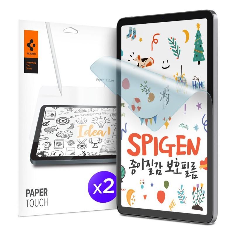 Folie protectie transparenta Spigen Paper Touch compatibila cu iPad Pro 12.9 inch (2020/2021) Set 2 bucati
