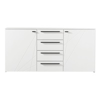 comoda dormitor imk pal melaminat 4 sertare alb mat si folie lucioasa alba 163 x 805 x 40 cm imagen 59_0_
0