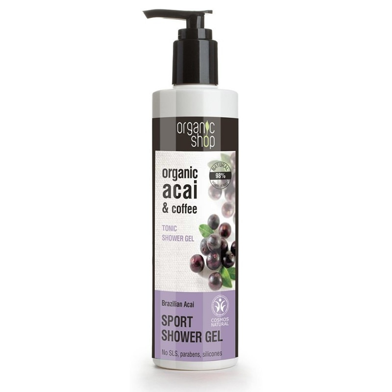 Gel de dus bio cu acai berry si cafea, Brazilian Acai - Organic Shop