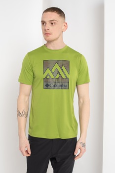 Columbia, Tricou cu imprimeu logo pentru drumetii Zero Rules™, Verde