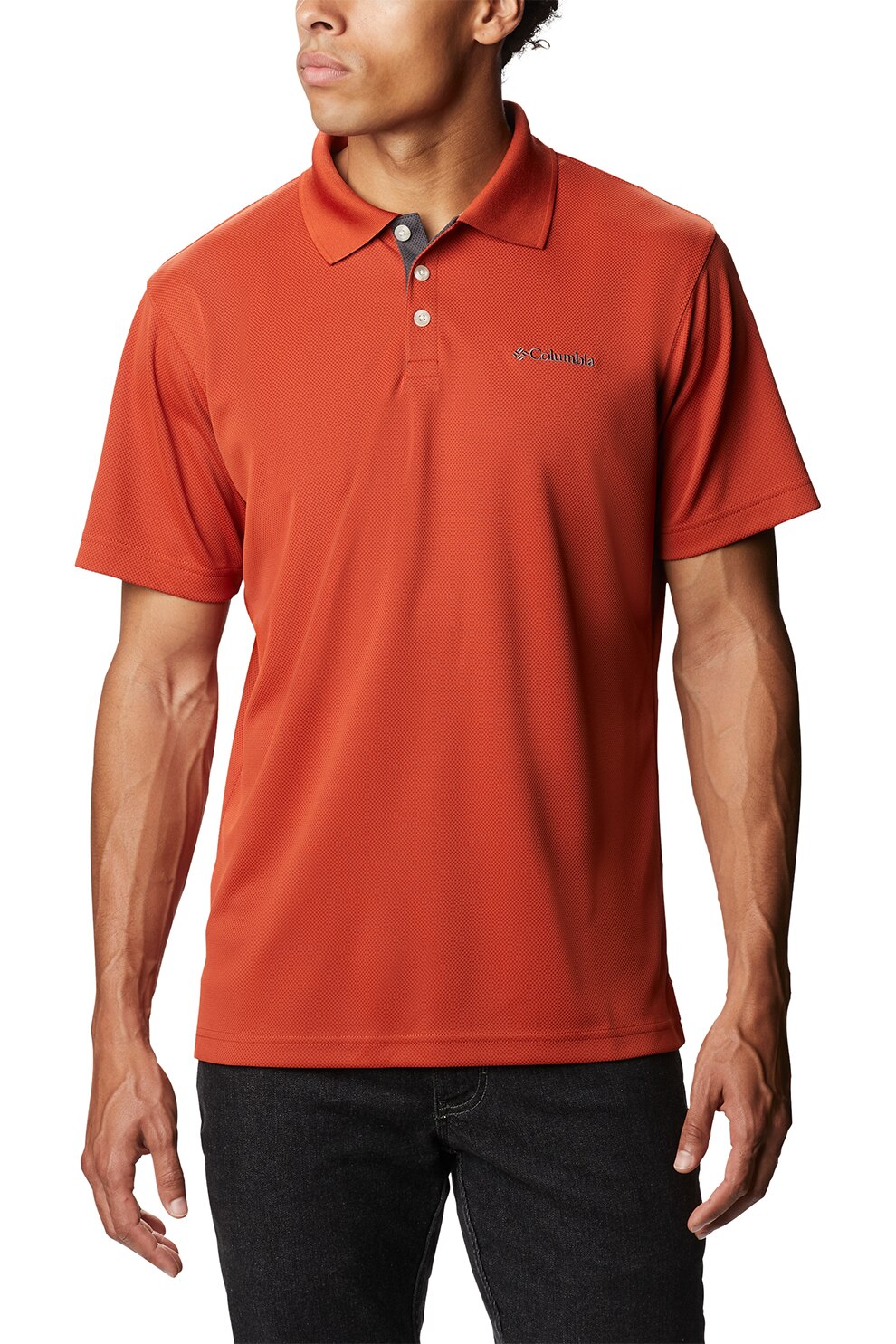 Columbia, Tricou polo regular fit Utilizer™, Portocaliu inchis