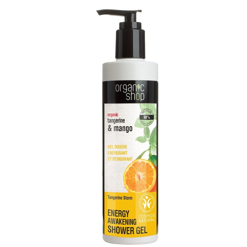 Gel de dus bio cu mango si mandarine Tangerine Storm 280 ml Organic Shop