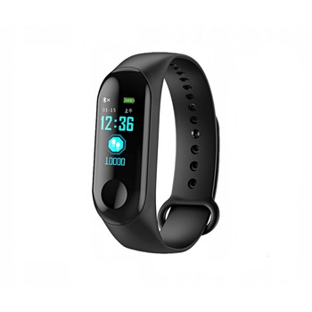 Bratara fitness MRG M-M3, Bluetooth, Smart, Negru Bratara fitness MRG M-M3, Bluetooth, Smart, Negru