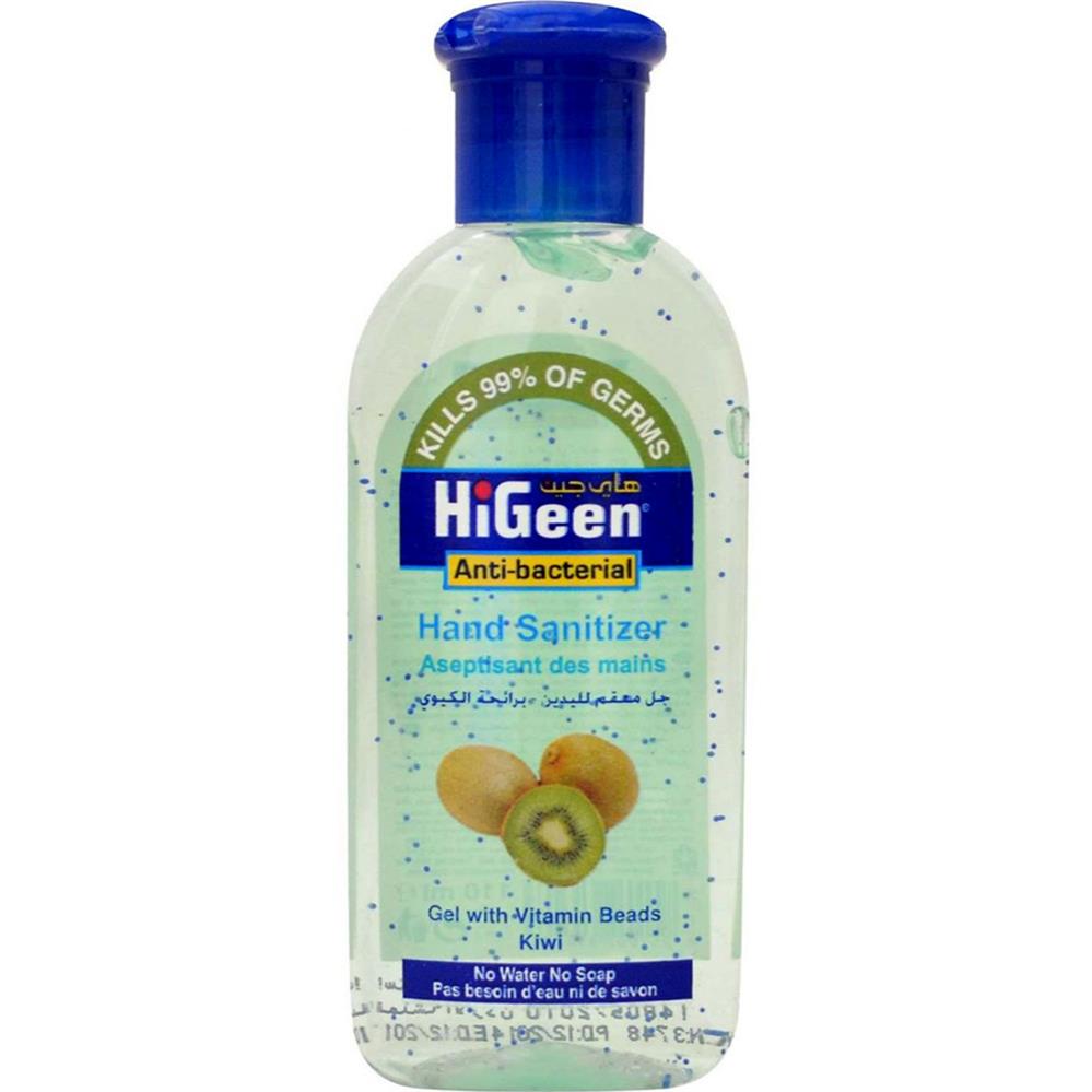 Gel Antibacterian pentru maini HiGeen,cu Vitamine si Glicerina, 110ml, Kiwi