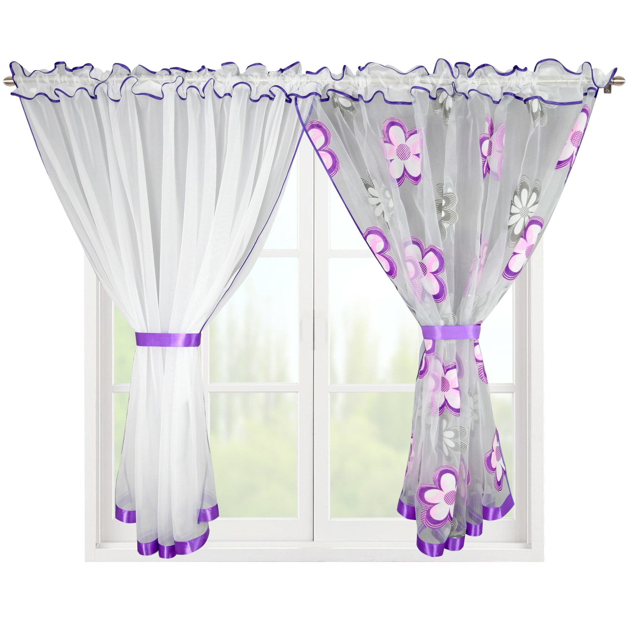 Perdea Bolivia 400x150 Voal 4m Violet