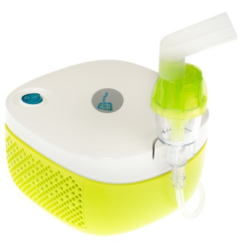 Inhalator compresor Omnibus Nubi BR-CN195, alb-verde Inhalator compresor Omnibus Nubi BR-CN195, alb-verde