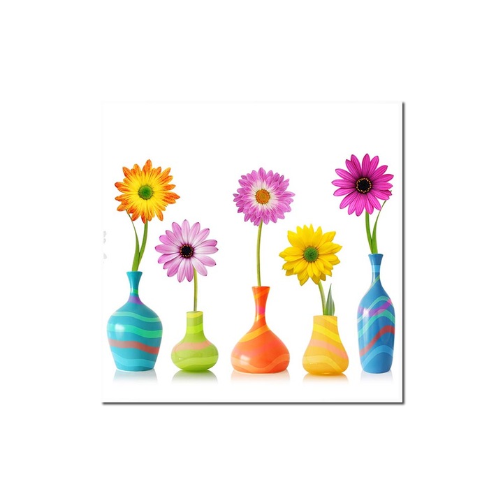 Декоративен стъклен панел за кухня, защита на печка, против пръски, UV печат, Octopus, щампован Многоцветен, 600mmx600mm oct163-60x60