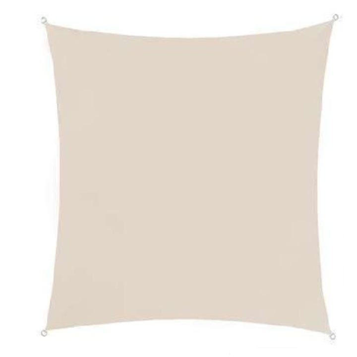 Правоъгълен слънчев брезент, 4х3 м, бежов