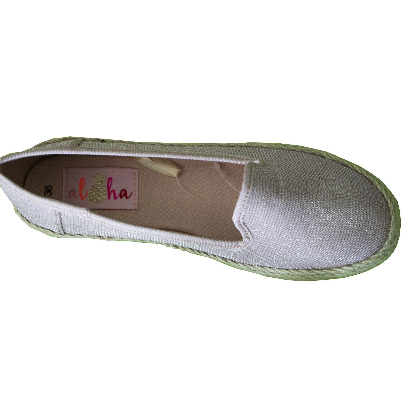Pantofi sport Aloha dama din panza cu sclipici