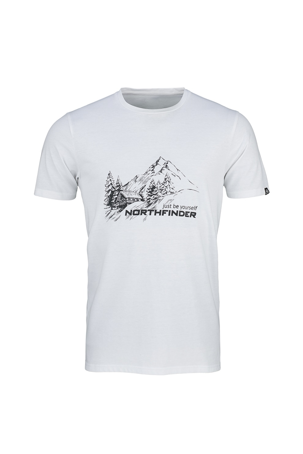 NORTHFINDER, Tricou cu imprimeu pentru fitness Shane, Alb/Negru