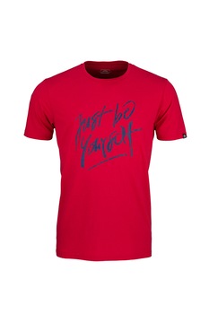 NORTHFINDER, Tricou cu imprimeu text pentru alergare Steven, Rosu inchis/Albastru NORTHFINDER, Tricou cu imprimeu text pentru alergare Steven, Rosu inchis/Albastru