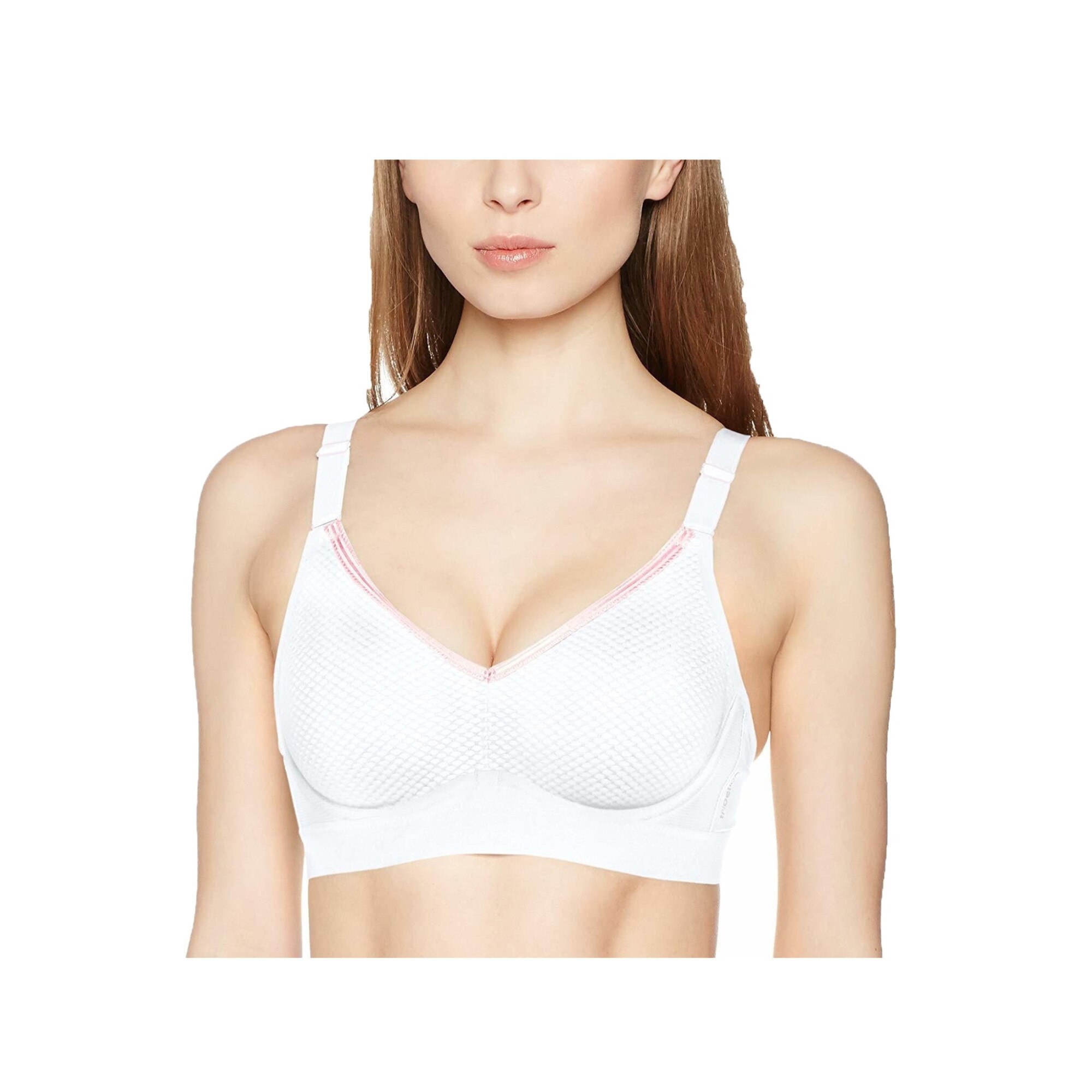 Bustiera, Triaction by Triumph Free Motion W, Alb/Roz