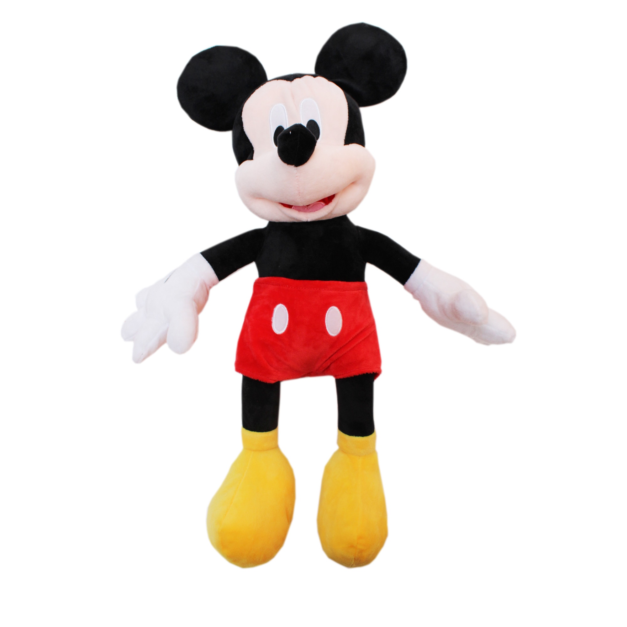 Jucarie de plus, Mickey Mouse, negru-rosu, Recostore, 35 cm, REC1116
