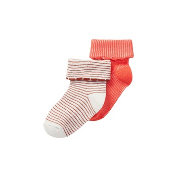 Set 2 perechi sosete bebe, NOPPIES , cu dungi, Tenbury, multicolor, bumbac organic, 50-62 cm Set 2 perechi sosete bebe, NOPPIES , cu dungi, Tenbury, multicolor, bumbac organic, 50-62 cm