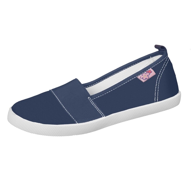 Tenisi din panza pentru fete American Club 596/17B, Bleumarin