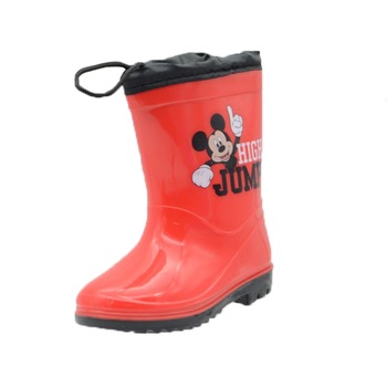 Cizme din cauciuc pentru baieti E Plus M Mickey Mouse 55063, Rosu Cizme din cauciuc pentru baieti E Plus M Mickey Mouse 55063, Rosu