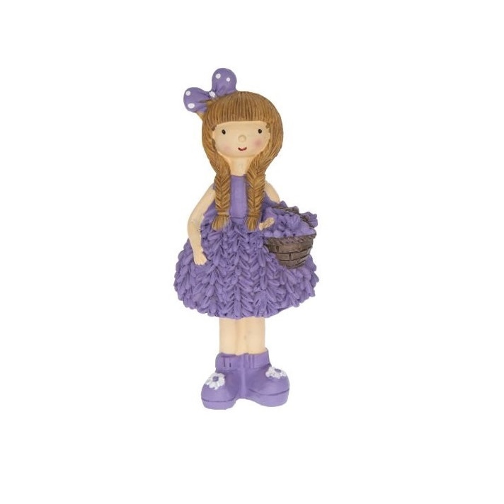 Figurina copil lavanda, in picioare, 16.5 cm