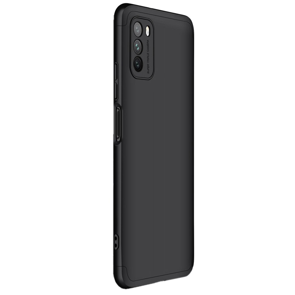 Husa si folie 360 compatibile Xiaomi Poco M3, GKK Original, Negru