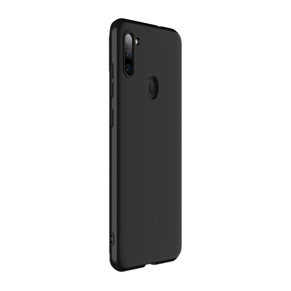 Husa si folie 360 compatibile Samsung Galaxy A11, GKK Original, Negru