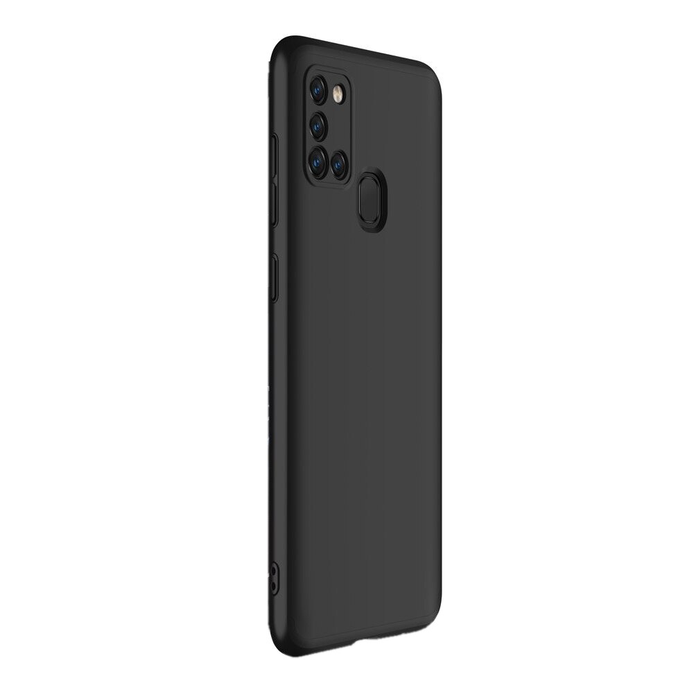 Husa si folie 360 compatibile Samsung Galaxy A21s, GKK Original, Negru