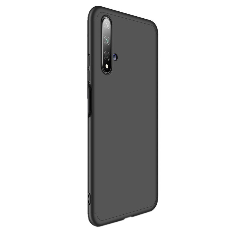 Husa si folie 360 compatibile Huawei Nova 5T / Honor 20, GKK Original, Negru
