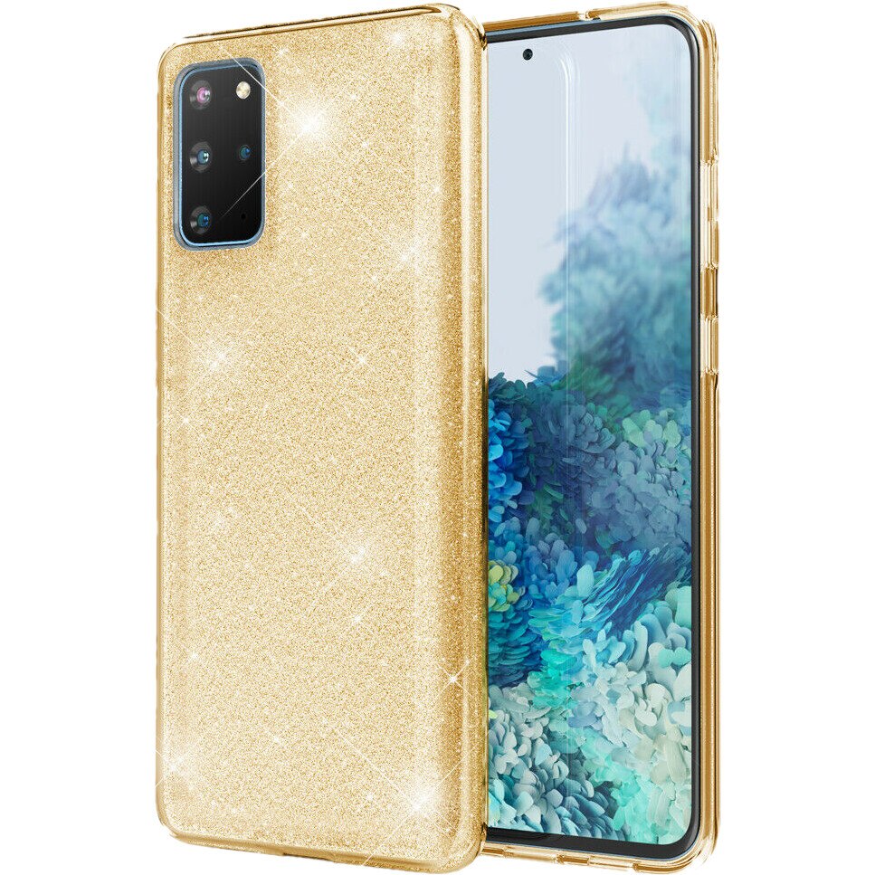 Husa pentru Samsung Galaxy A12 glitter gold
