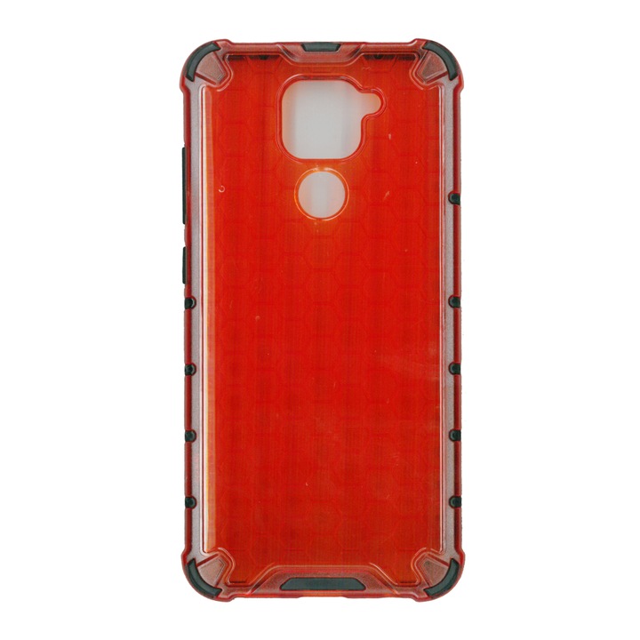 Husa protectie spate anti-shock hexa, pentru Xiaomi Redmi Note 9, rosu