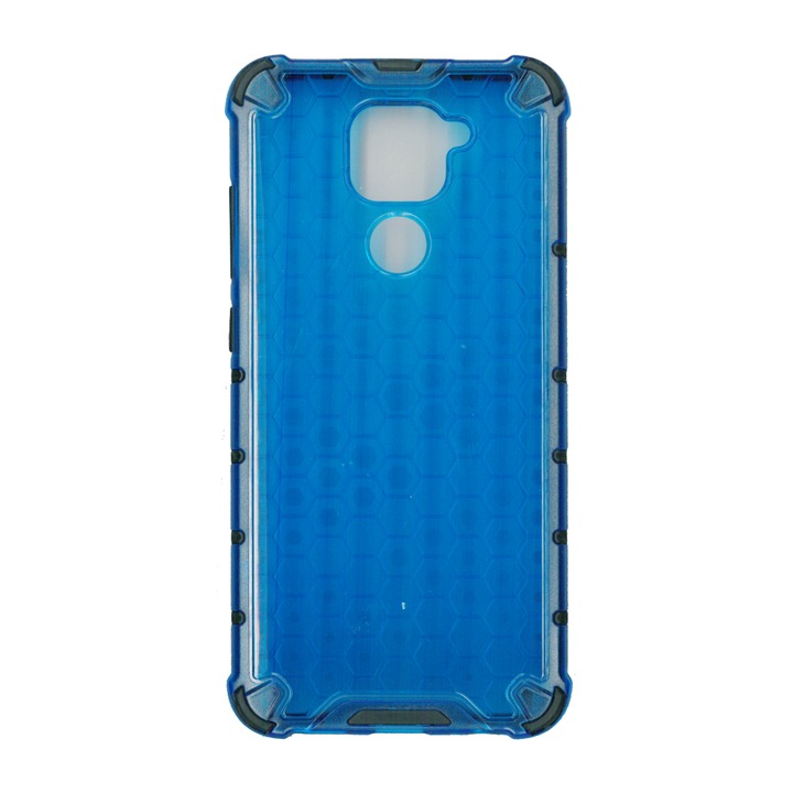 Husa protectie spate anti-shock hexa, pentru Xiaomi Redmi Note 9, albastru
