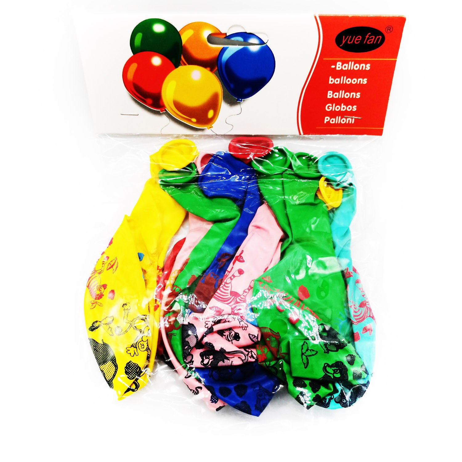 Set 10 baloane , Jungle Story, multicolor