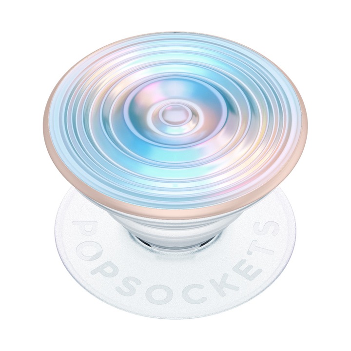 Univerzális telefonra szerelhető támaszték Popsockets, PopGrip Premium Ripple Opal Blue,ujjtámasz