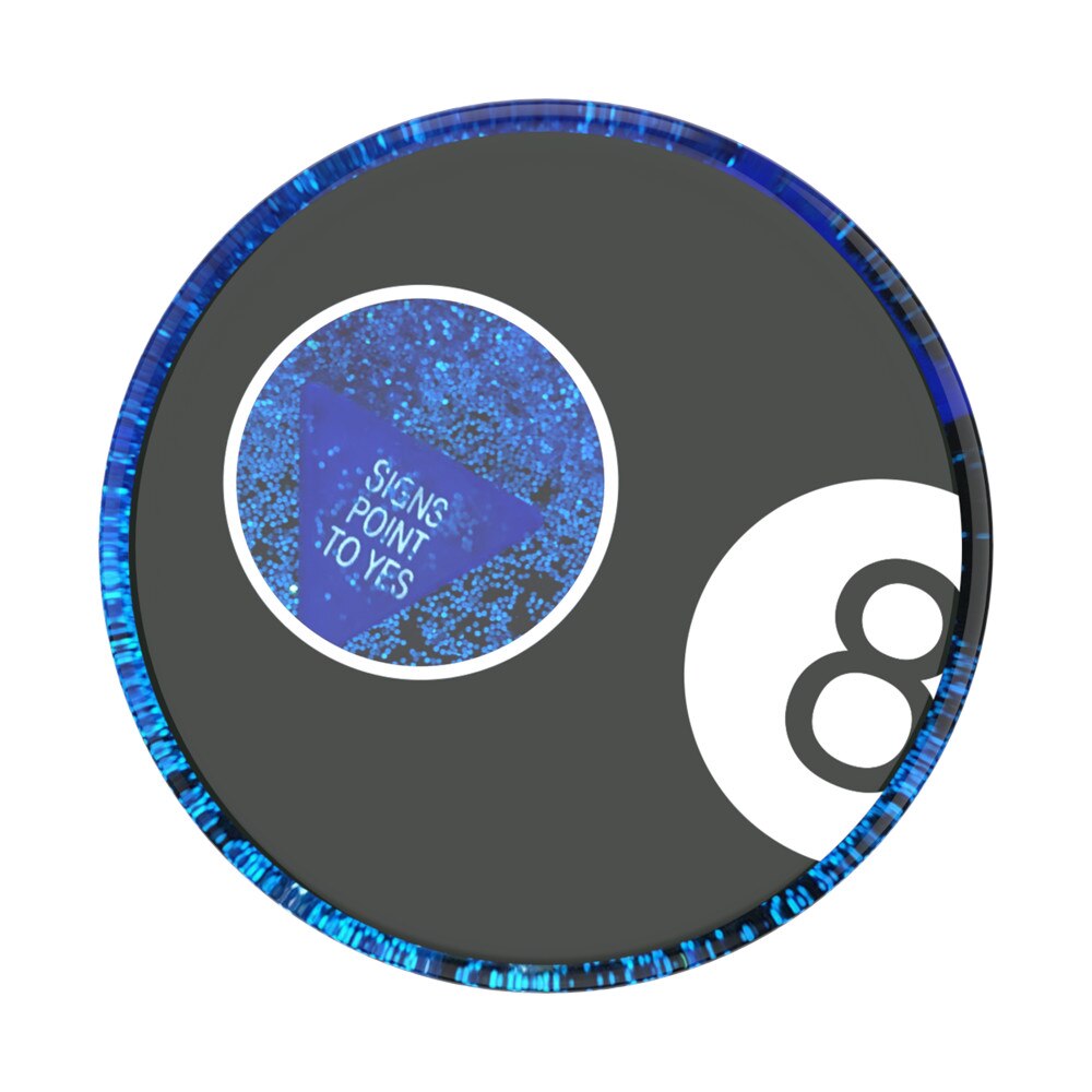 Suport universal pentru telefon Popsockets, lux, numarul 8 cu mesaj, cu capac care se poate schimba