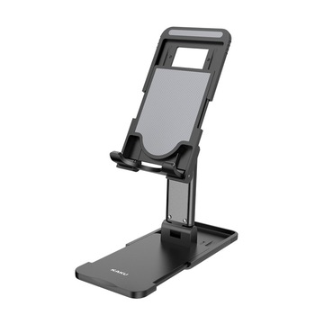 Suport pentru Telefon / Tableta (reglabil cu unghiuri multiple) - Pliabil si Portabil - Negru - KSC-349 Suport pentru Telefon / Tableta (reglabil cu unghiuri multiple) - Pliabil si Portabil - Negru - KSC-349