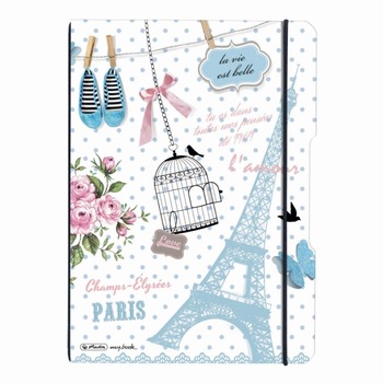 Caiet Herlitz MyBook Flex, A4, 2x40 file, matematica+matematica, coperta PP Paris Caiet Herlitz MyBook Flex, A4, 2x40 file, matematica+matematica, coperta PP Paris