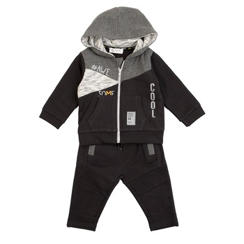 Trening 2 piese Babybol, baiat, hanorac gluga, gri Trening 2 piese Babybol, baiat, hanorac gluga, gri