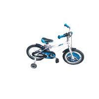 bicicleta art style copiirealizata din otel cu frane fata-spatedimensiune roata 16 inchculoare alb-albastrusarcina maxima sustinuta 50 kgcu aparatoare lant si roti ajutatoare imagen 22_0_
0