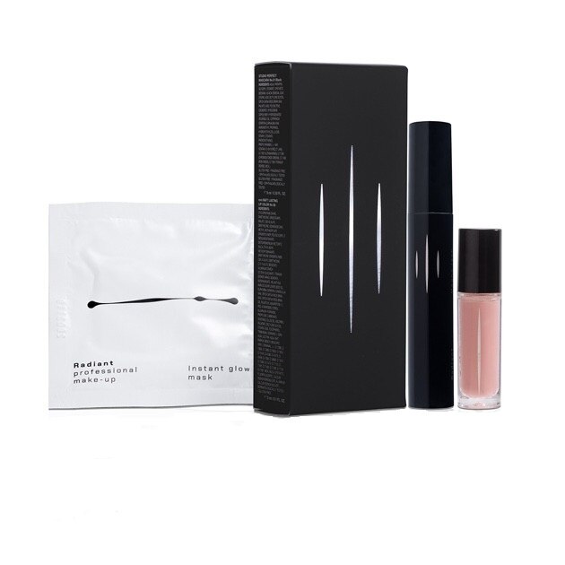 Set Machiaj Radiant Magna Lash Mascara cu Fibre 8ml +Mini Ruj Lip Color 06 3ml + Masca Fata Instant Glow Mask 6ml